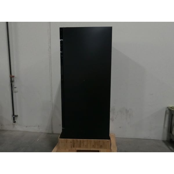 Scratch and Dent Avantco GDC-23-HC 28 3/8" Black Swing Glass Door Merchandiser Refrigerator with LED Lighting
