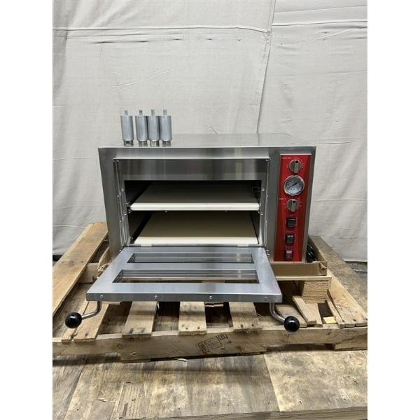 Scratch and Dent Avantco DPO-18-DS Double Deck Countertop Pizza/Bakery Oven - 3200W, 240V