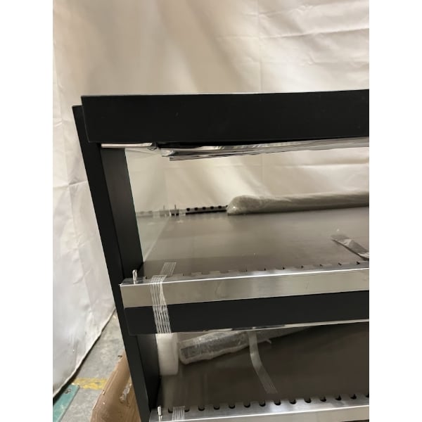 Scratch and Dent ServIt OAM-138D 48" Full Service Slanted 2-Shelf Countertop Heated Display Merchandiser - 1860W, 120V