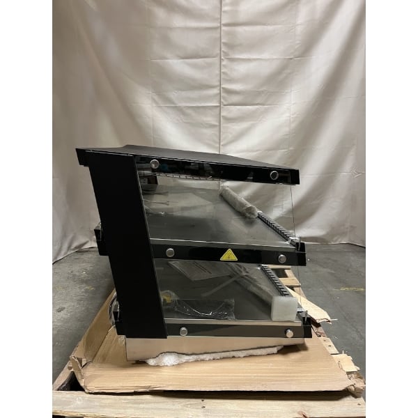 Scratch and Dent ServIt OAM-138D 48" Full Service Slanted 2-Shelf Countertop Heated Display Merchandiser - 1860W, 120V