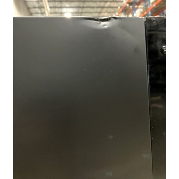 Scratch and Dent Avantco GDC-69-HC 78 1/4" Black Swing Glass Door Merchandiser Refrigerator with LED Lighting