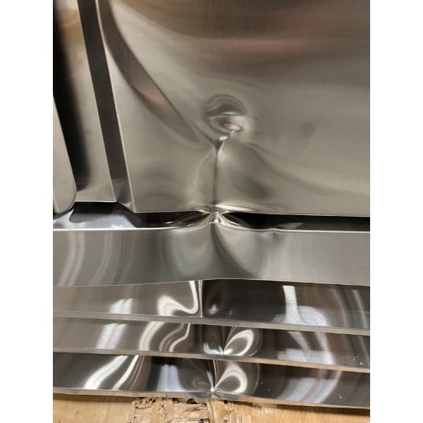 Scratch and Dent Avantco SS-3F-HC 81 5/16" Stainless Steel Solid Door Reach-In Freezer
