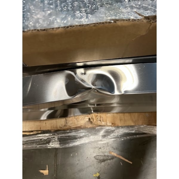 Scratch and Dent Avantco SS-3F-HC 81 5/16" Stainless Steel Solid Door Reach-In Freezer