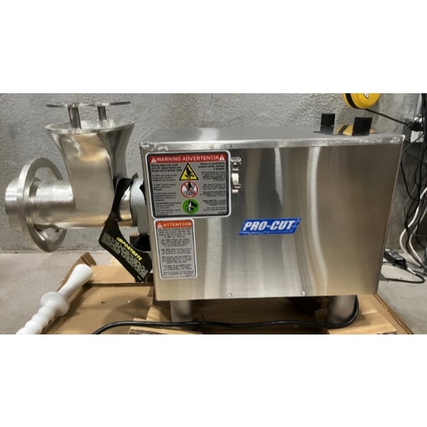 Scratch and Dent ProCut KG-22-W #22 Electric Meat Grinder with Cast Iron Headstock - 110V, 1 hp