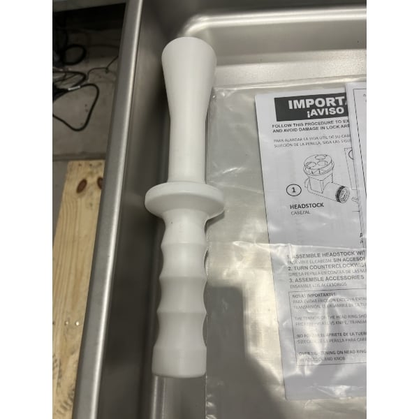Scratch and Dent ProCut KG-22-W #22 Electric Meat Grinder with Cast Iron Headstock - 110V, 1 hp