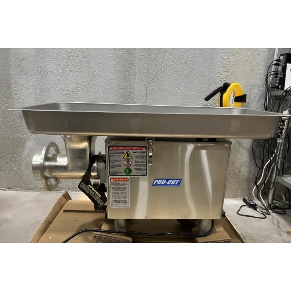 Scratch and Dent ProCut KG-22-W #22 Electric Meat Grinder with Cast Iron Headstock - 110V, 1 hp