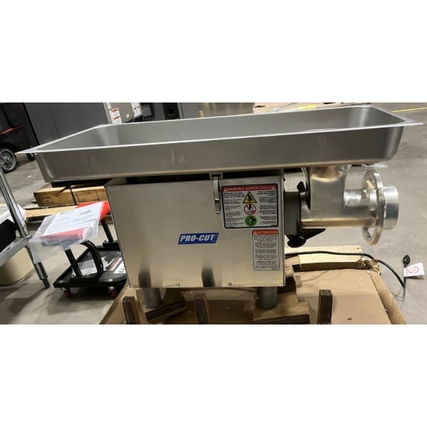 Scratch and Dent ProCut KG-22-W #22 Electric Meat Grinder with Cast Iron Headstock - 110V, 1 hp
