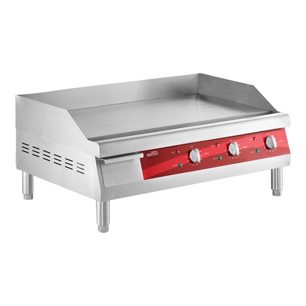 Scratch and Dent Avantco EG30N 30" Electric Countertop Griddle - 208/240V, 3.3 kW-4.5 kW