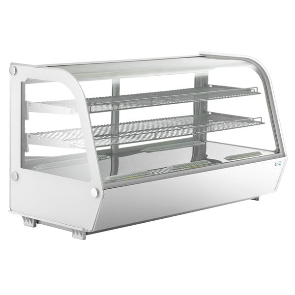 Scratch and Dent Avantco BCC-48-HC 48" White Refrigerated Countertop Bakery Display Case with LED Lighting