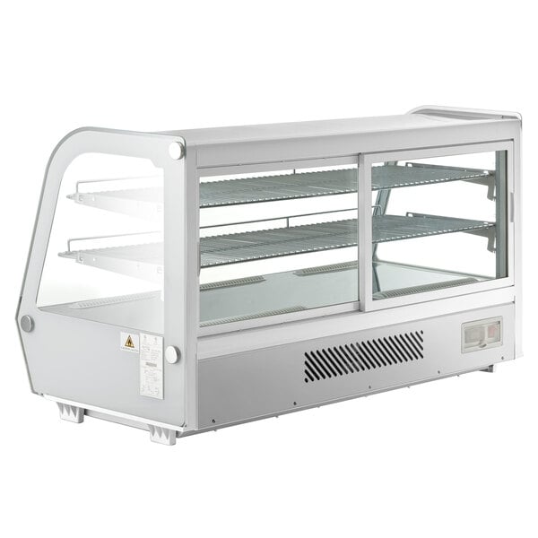 Scratch and Dent Avantco BCC-48-HC 48" White Refrigerated Countertop Bakery Display Case with LED Lighting