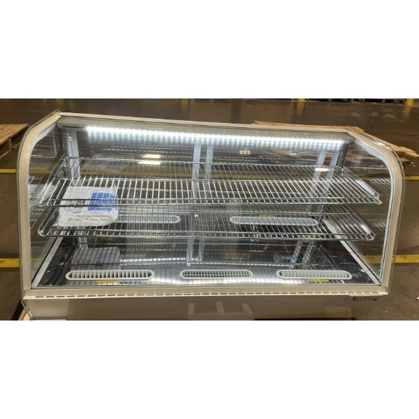 Scratch and Dent Avantco BCC-48-HC 48" White Refrigerated Countertop Bakery Display Case with LED Lighting