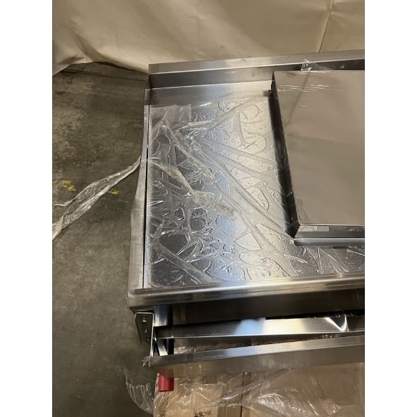 Scratch and Dent Cooking Performance Group GM-CPG-48-NL 48" Gas Countertop Griddle with Manual Controls - 120,000 BTU