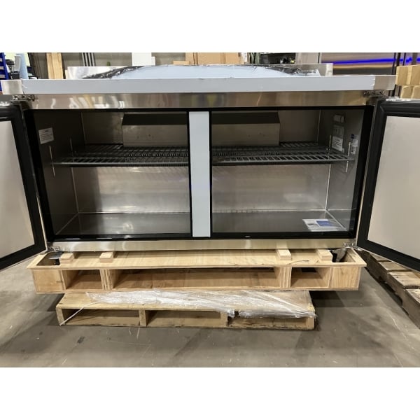 Scratch and Dent Avantco AWT-60F 60" Worktop Freezer with 3 1/2" Backsplash
