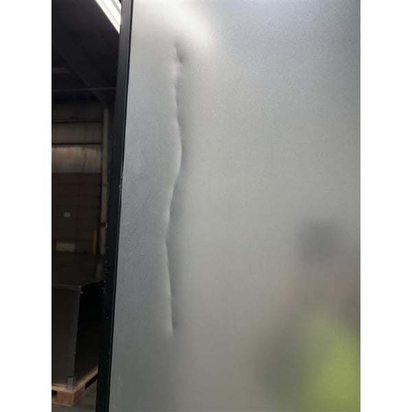 Scratch and Dent Avantco GDC-24F-HC 31" Black Swing Glass Door Merchandiser Freezer with LED Lighting