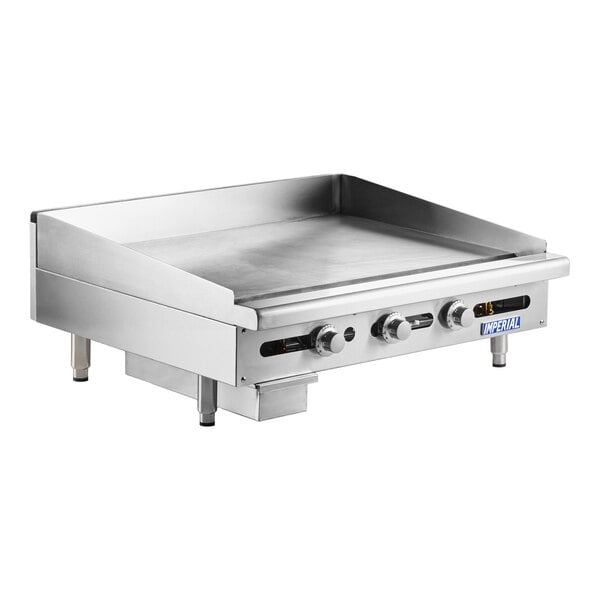 Scratch and Dent Imperial Range ITG-36LP 36" Countertop Thermostatically Controlled Liquid Propane Griddle - 90,000 BTU