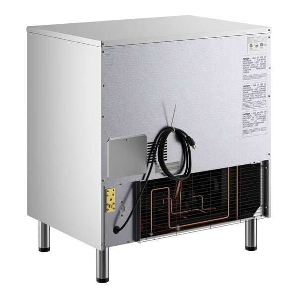 Scratch and Dent Avantco Ice Diamond EUC-F-340-A Air-Cooled Undercounter Full Cube Ice Machine with 99 lb. Storage Bin - 340 lb., 115V