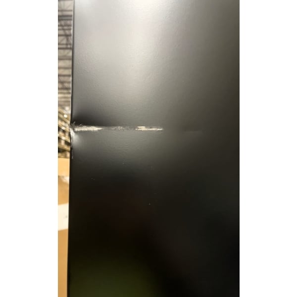Scratch and Dent Avantco GDC-12F-HC 27" Black Swing Glass Door Merchandiser Freezer with LED Lighting