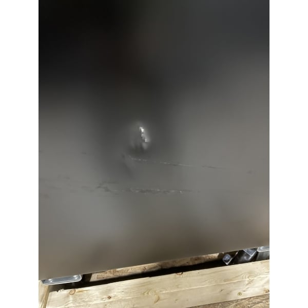 Scratch and Dent Avantco GDC-12F-HC 27" Black Swing Glass Door Merchandiser Freezer with LED Lighting