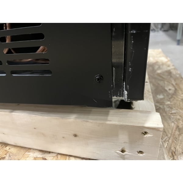 Scratch and Dent Avantco GDC-12F-HC 27" Black Swing Glass Door Merchandiser Freezer with LED Lighting