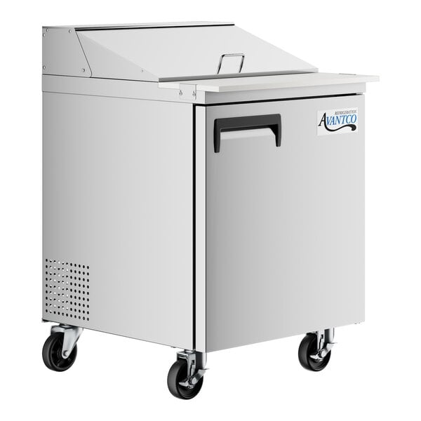 Scratch and Dent Avantco APT-27-HC 27" 1 Door Refrigerated Sandwich Prep Table