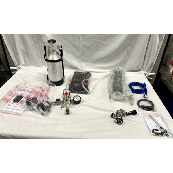 Scratch and Dent Galaxy Single Tap Kegerator Beer Dispenser - Black, (1) 1/2 Keg Capacity
