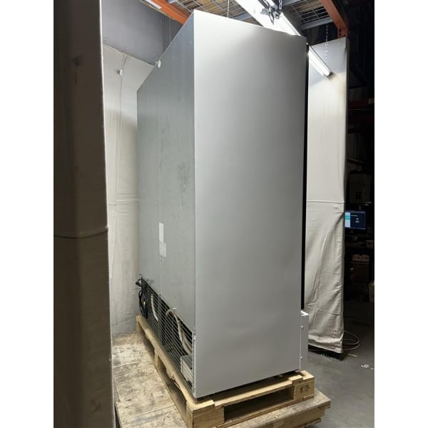 Scratch and Dent Beverage-Air MT53-1-SDW 54" Marketeer Series White Refrigerated Glass Door Merchandiser with LED Lighting