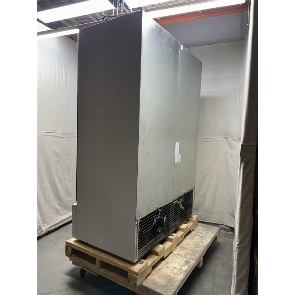 Scratch and Dent Beverage-Air MT53-1-SDW 54" Marketeer Series White Refrigerated Glass Door Merchandiser with LED Lighting
