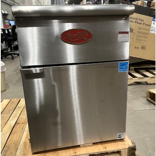 Scratch and Dent Avantco F5-ES-P 65-70 lb. Liquid Propane Stainless Steel Floor Fryer - 100,000 BTU