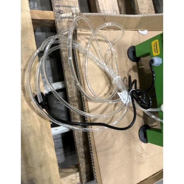 Scratch and Dent Arcobaleno AEX20 Emma 7 lb. Electric Countertop Pasta Extruder with Water Cooling Tank - 120V, 3/4 hp