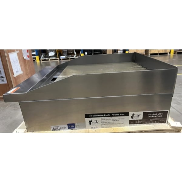 Scratch and Dent Cooking Performance Group G-CPG-24-M 24" Electric Countertop Griddle - 6 kW / 8 kW, 208 / 240V