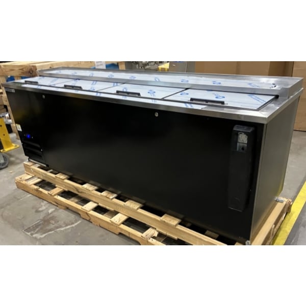 Scratch and Dent Beverage-Air DW94HC-B 95" Black Deep Well Bottle Cooler