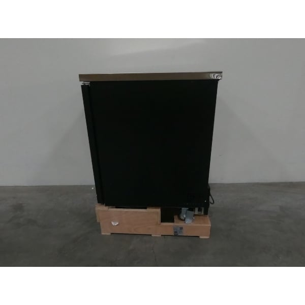 Scratch and Dent Avantco UBB-1-HC 23" Black Counter Height Solid Door Back Bar Refrigerator