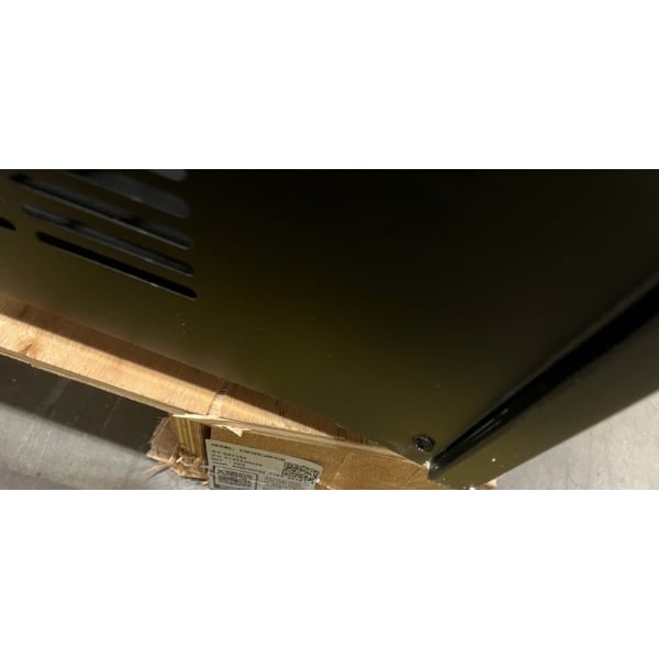 Scratch and Dent Avantco GDC-49-HC 53" Black Swing Glass Door Merchandiser Refrigerator with LED Lighting