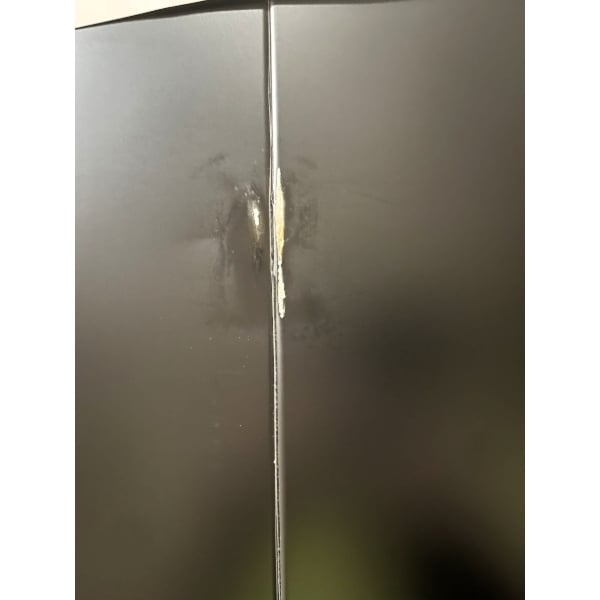 Scratch and Dent Avantco GDC-49-HC 53" Black Swing Glass Door Merchandiser Refrigerator with LED Lighting