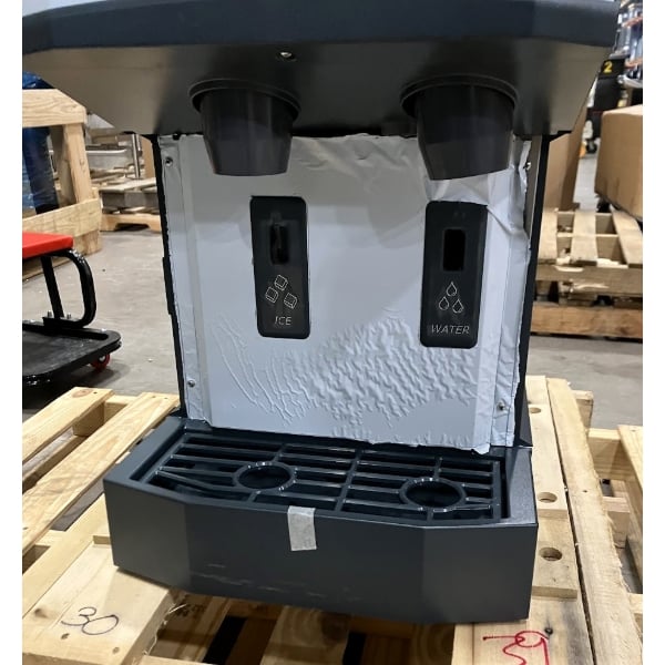 Scratch and Dent Scotsman HID312AX-1A Meridian® Air-Cooled Countertop Nugget Ice Machine and Water Dispenser with Hands-Free Dispensing with 12 lb. Storage Bin - 320 lb., 115V