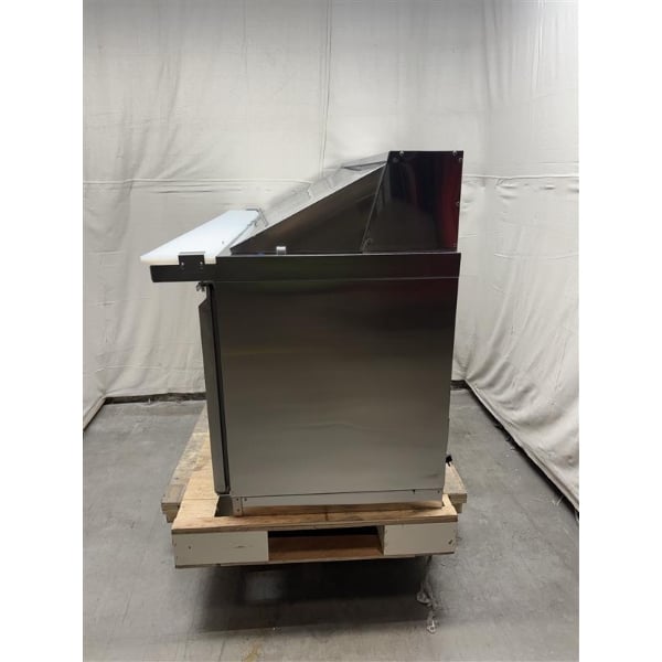 Scratch and Dent Avantco ZPT-71-FB-M-HC 71" 3 Door Front Breathing Mega Top Refrigerated Sandwich Prep Table