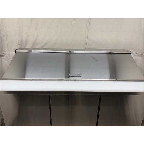 Scratch and Dent Avantco ZPT-71-FB-M-HC 71" 3 Door Front Breathing Mega Top Refrigerated Sandwich Prep Table