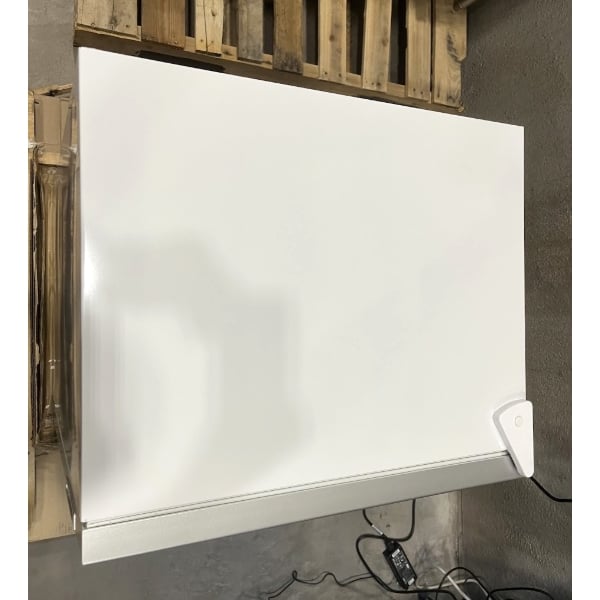 Scratch and Dent Avantco CFM3 White Customizable Countertop Display Freezer with Swing Door