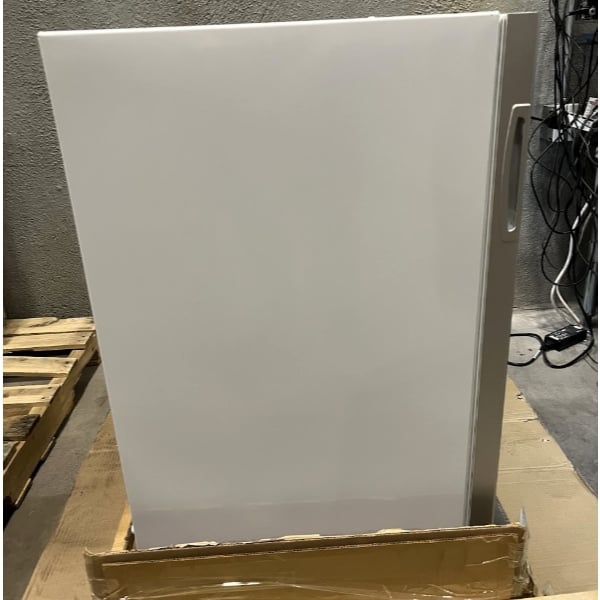 Scratch and Dent Avantco CFM3 White Customizable Countertop Display Freezer with Swing Door