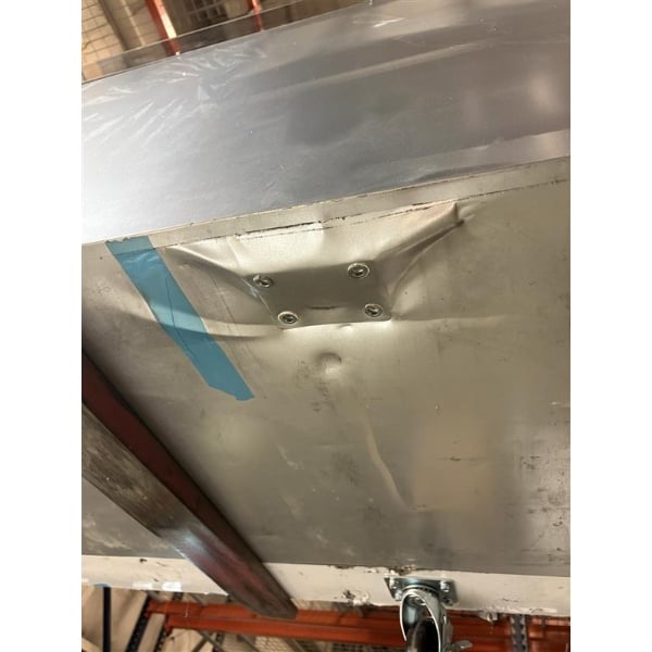 Scratch and Dent Avantco SSPPT-3I 94" 2 Door Refrigerated Pizza Prep Table with 2 Drawers