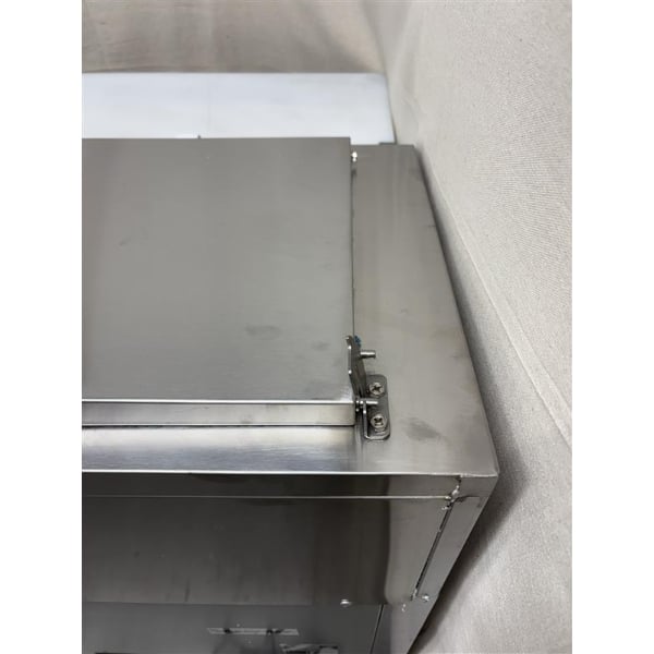 Scratch and Dent Avantco SSPPT-3I 94" 2 Door Refrigerated Pizza Prep Table with 2 Drawers