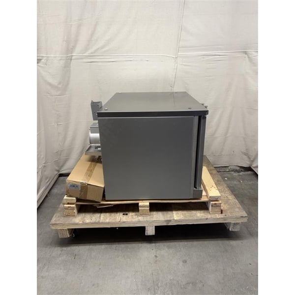 Scratch and Dent MainStreet Equipment EC2-C Double Deck Electric Full Size Convection Oven with Legs - 208V, 3 / 1 Phase, 11 kW