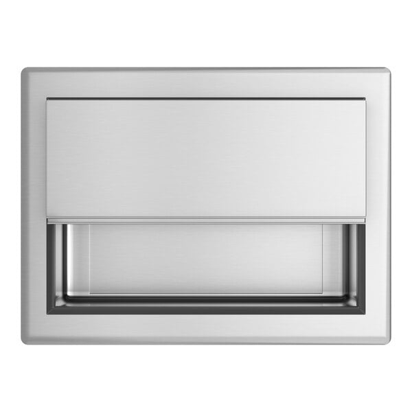 Scratch and Dent Regency 18" x 24" Stainless Steel Drop-In Ice Bin with Sliding Lid and 7 Circuit Post-Mix Cold Plate - 65 lb.