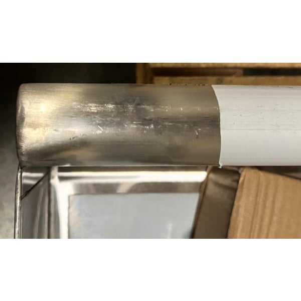 Scratch and Dent Regency 48" x 17 1/2" Hand Sink for (2) 8" Center Faucets