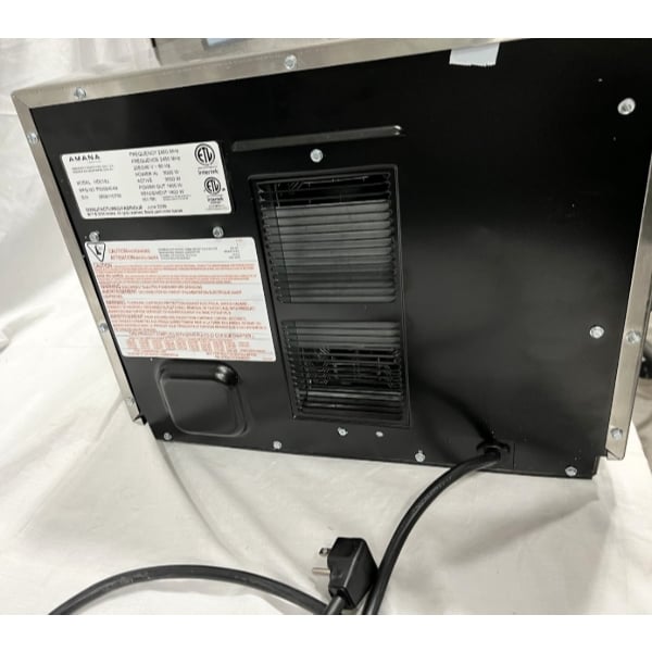 Scratch and Dent Amana HDC182 Heavy Duty Stainless Steel Commercial Microwave with Push Button Controls - 208/240V, 1800W