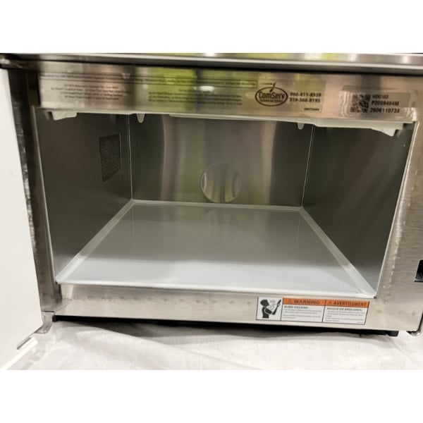 Scratch and Dent Amana HDC182 Heavy Duty Stainless Steel Commercial Microwave with Push Button Controls - 208/240V, 1800W