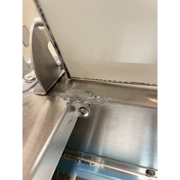 Scratch and Dent Avantco SSPPT-3 94" 3 Door Refrigerated Pizza Prep Table