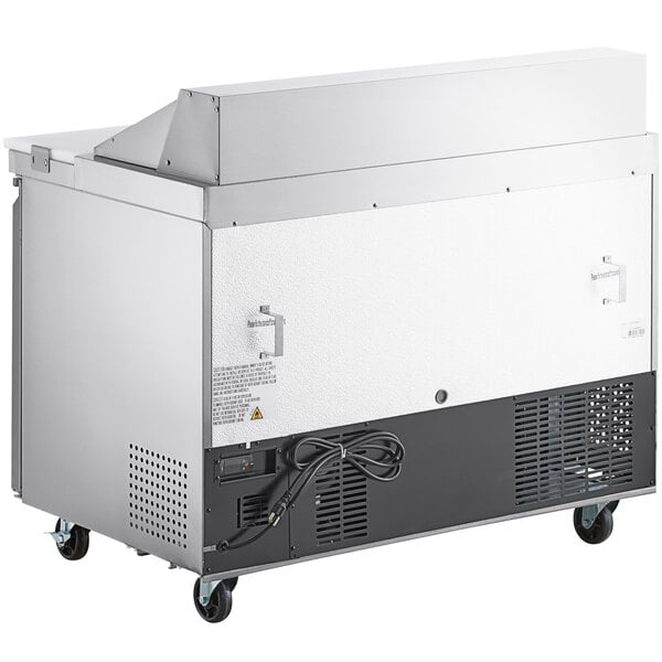Scratch and Dent Avantco SS-PT-48-HC 46 3/4" 2 Door Stainless Steel Refrigerated Sandwich Prep Table