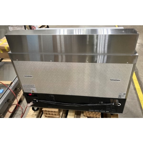 Scratch and Dent Avantco SS-PT-48-HC 46 3/4" 2 Door Stainless Steel Refrigerated Sandwich Prep Table