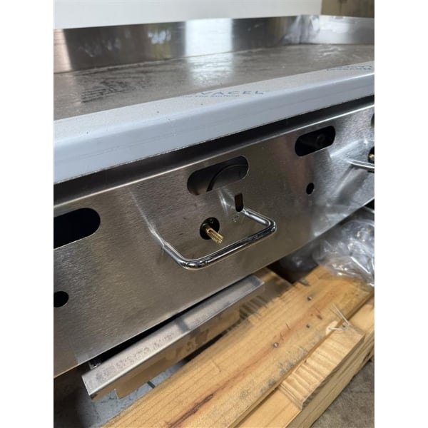 Scratch and Dent Wolf by Vulcan AGM60-NAT Natural Gas 60" Heavy-Duty Gas Countertop Griddle with Manual Controls - 135,000 BTU